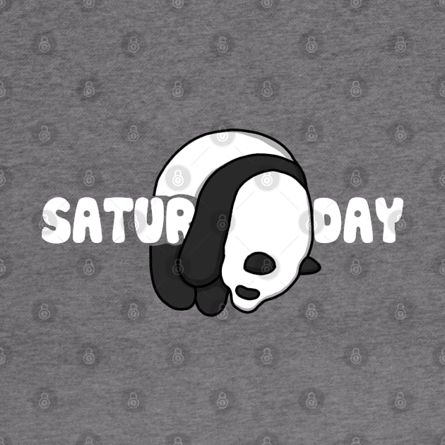 Funny Saturday Panda by Luna Illustration